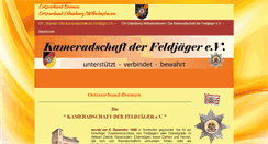 Desktop Screenshot of feldjaeger-bremen.de